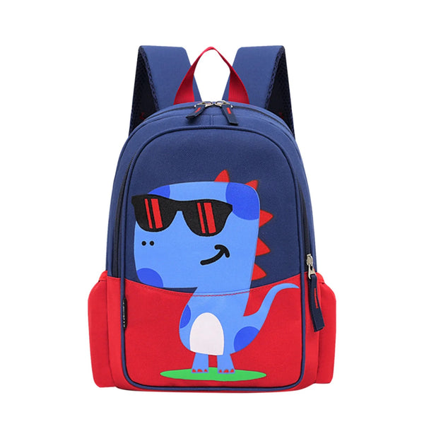 Dinosaur backpack boy red